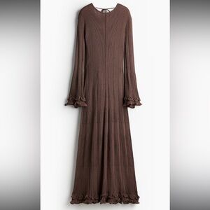 H&M Brown Long Sleeve Dress